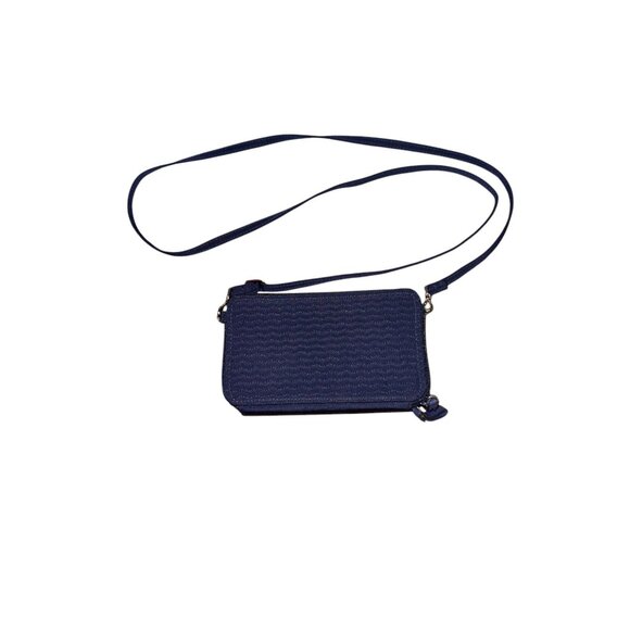 Vera Bradley Floral Embroidered Crossbody Wallet With Adjustable Strap - Picture 11 of 15